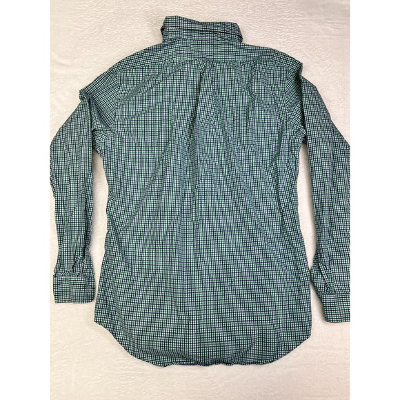 Ralph Lauren Long Sleeve Button Down Shirt Soft Cotton Green Size Medium - Picture 6 of 8